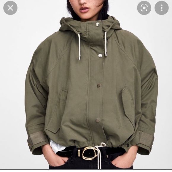 BNWT - Zara Olive Green Spring Jacket, XS - Picture 2 of 7